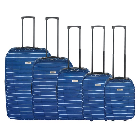 Faro Blue Stripe Luggage Collection