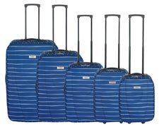 Faro Blue Stripe Luggage Collection