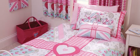 Pink Ditsy Union Jack Bedlinen Collection