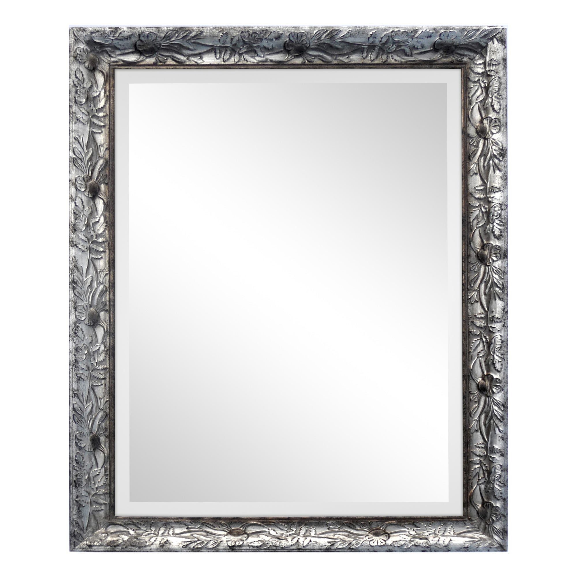 Bevelled Floral Frame Mirror | Dunelm