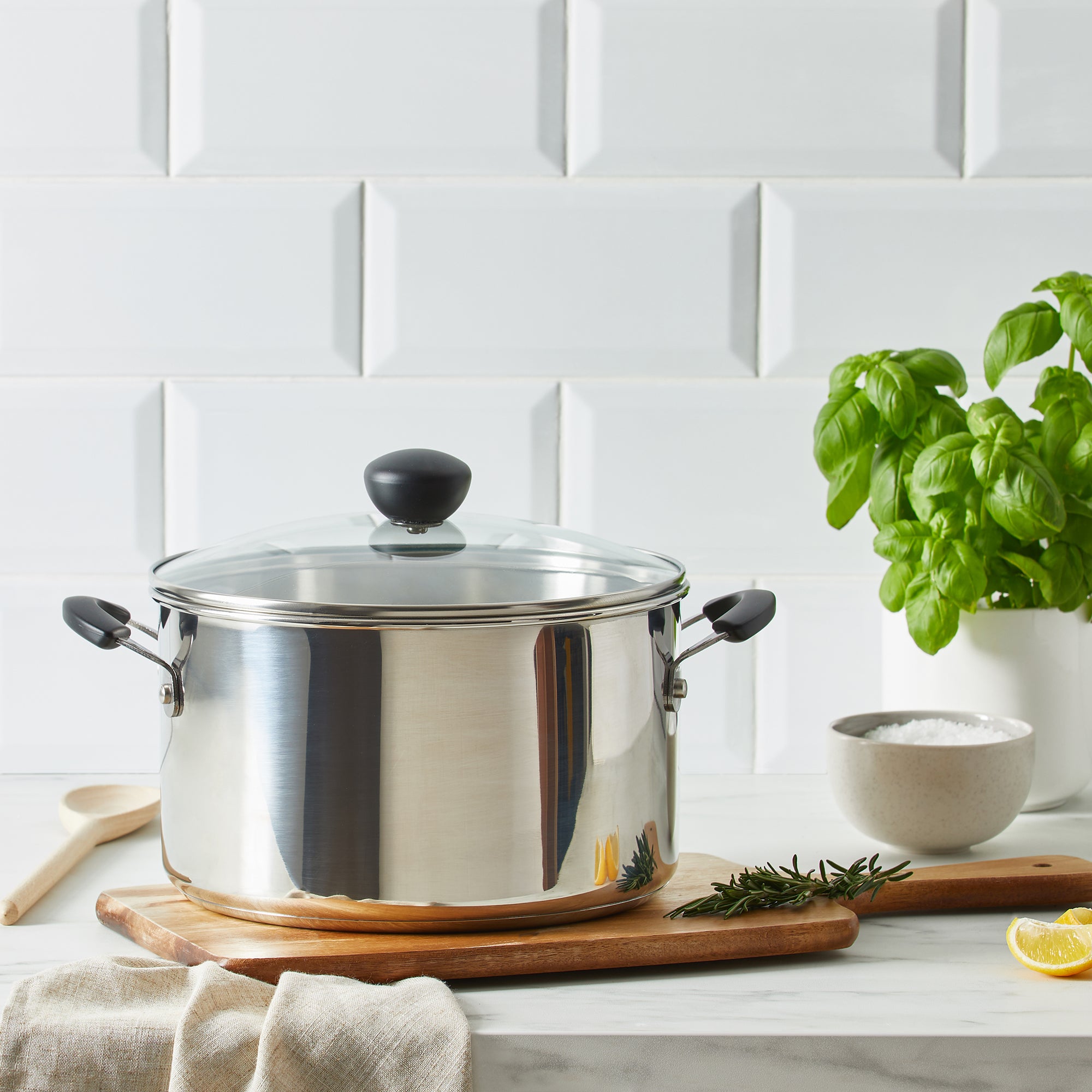 Stainless Steel Stock Pot | Dunelm