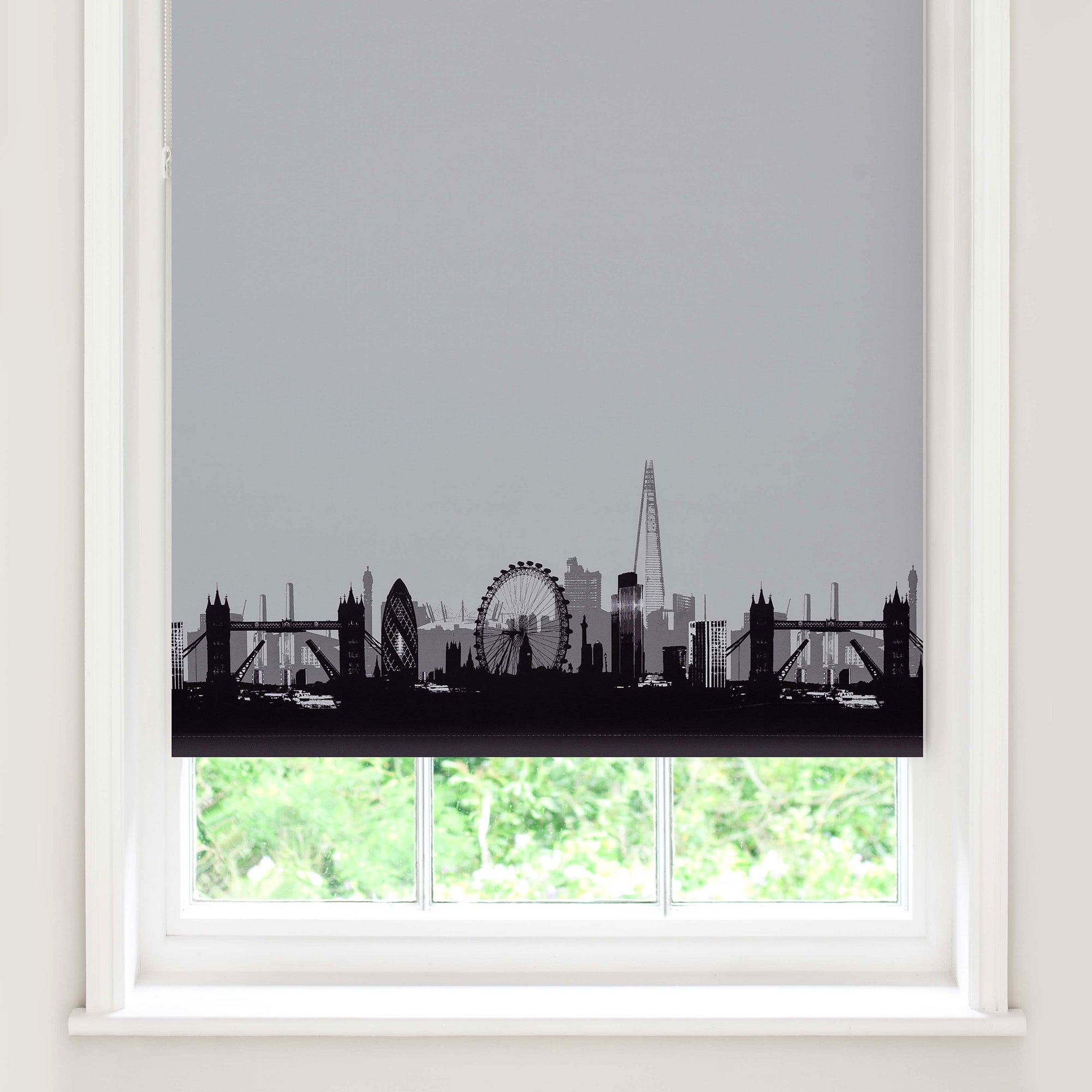 £14.99 for London skyline blackout roller blind natural | deal-direct.co.uk